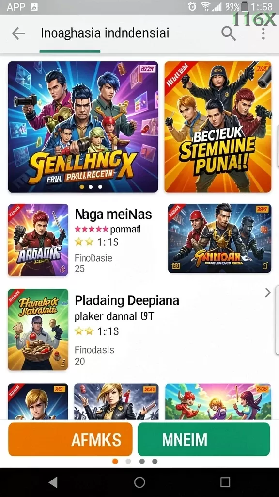 Cuplikan layar A7777 — aktivitas
