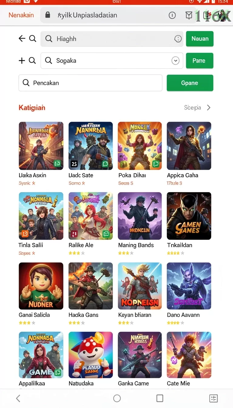 Cuplikan layar NIRWANA88 — menu navigasi